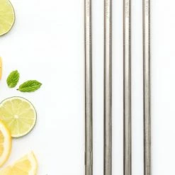 CaliWoods Smoothie Stainless Steel Straw Set Table & Kitchen