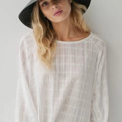 Sophie Accessories So Shady Woven Black Hat