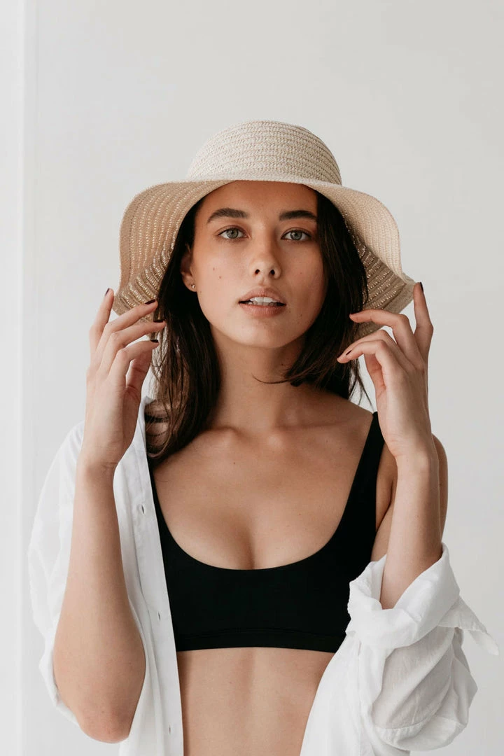 Sophie Accessories So Shady Woven Ivory Hat