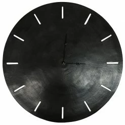 Le Forge Home & Beauty Songo Black Round Clock 73cm