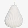 Master + Jack Living & Decor Sophie White Pear Shaped Candle Unscented H8cm X W8cm