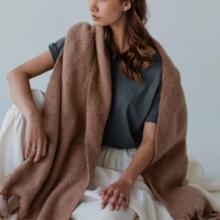 Sophie So Snug Desert Beige 50% Recycled Polyester 50% Polyester Scarf