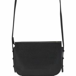 Status Anxiety Accessories In Her Command Curved Base Black Cross Body Bag With Stud Detail
