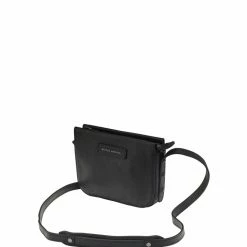 Status Anxiety Accessories In Her Command Curved Base Black Cross Body Bag With Stud Detail