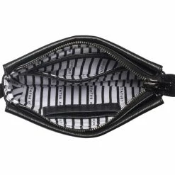 Status Anxiety Accessories In Her Command Curved Base Black Cross Body Bag With Stud Detail