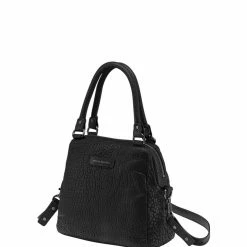 Status Anxiety Last Mountains Top Handle Black Bubble Shoulder Bag