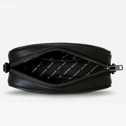 Status Anxiety New Normal Black Matt Mini Cross Body With Chain Accessories