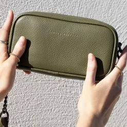 Status Anxiety New Normal Khaki Cross Body With Chain Accessories