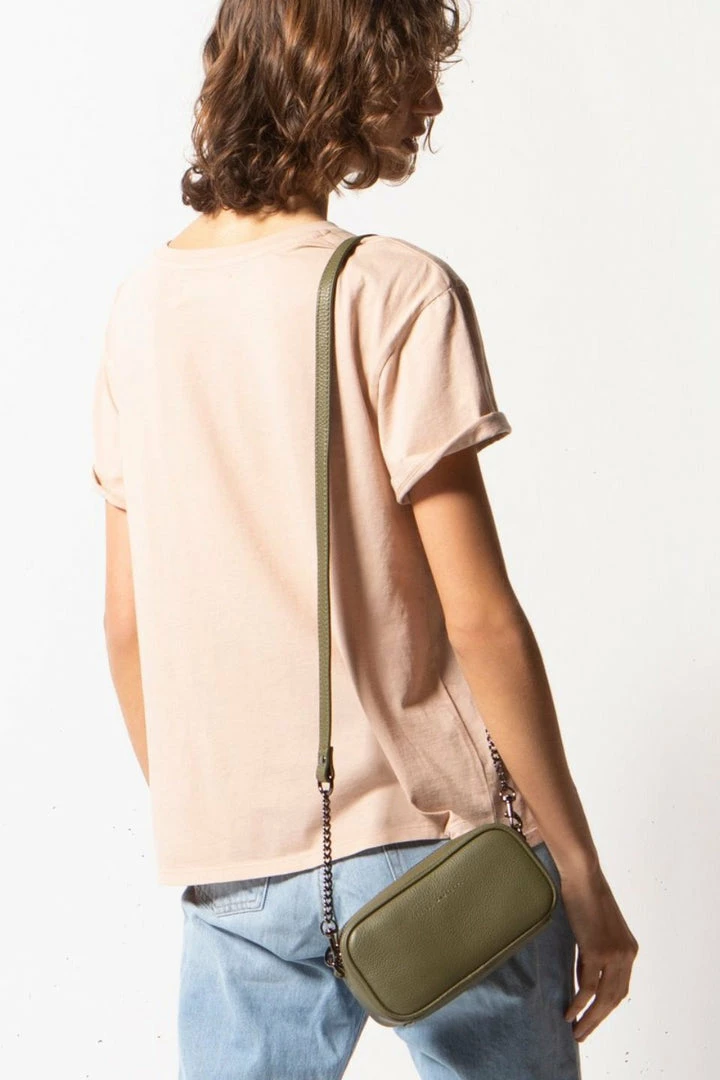 Status Anxiety New Normal Khaki Cross Body With Chain Accessories