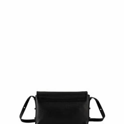 Status Anxiety Succumb Shoulder Bag Black Fold Over Side Studs