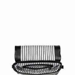 Status Anxiety Succumb Shoulder Bag Black Fold Over Side Studs