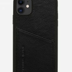 Status Anxiety Who's Who Leather Phone Case Black