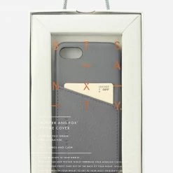 Status Anxiety Hunter + Fox Leather Light Grey Iphone 11 Pro Case