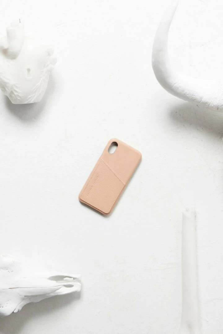 Status Anxiety Accessories Hunter + Fox Leather Dusty Pink Iphone Case X/XS