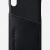 Status Anxiety Accessories Hunter + Fox Leather Black Iphone Case X/XS