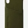 Status Anxiety Accessories Hunter + Fox Leather Khaki Iphone Case X/XS