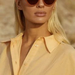Status Anxiety Villain Honey Cat Eye Sunglasses