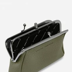 Status Anxiety Accessories Volatile Khaki Clip Purse