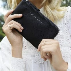 Status Anxiety Smoke And Mirrors Black Wallet