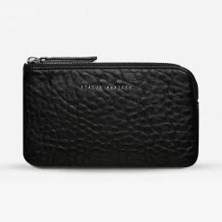 Status Anxiety Accessories Smoke And Mirrors Black Bubble Wallet
