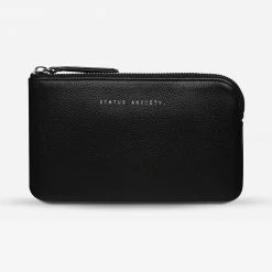 Status Anxiety Smoke And Mirrors Black Wallet