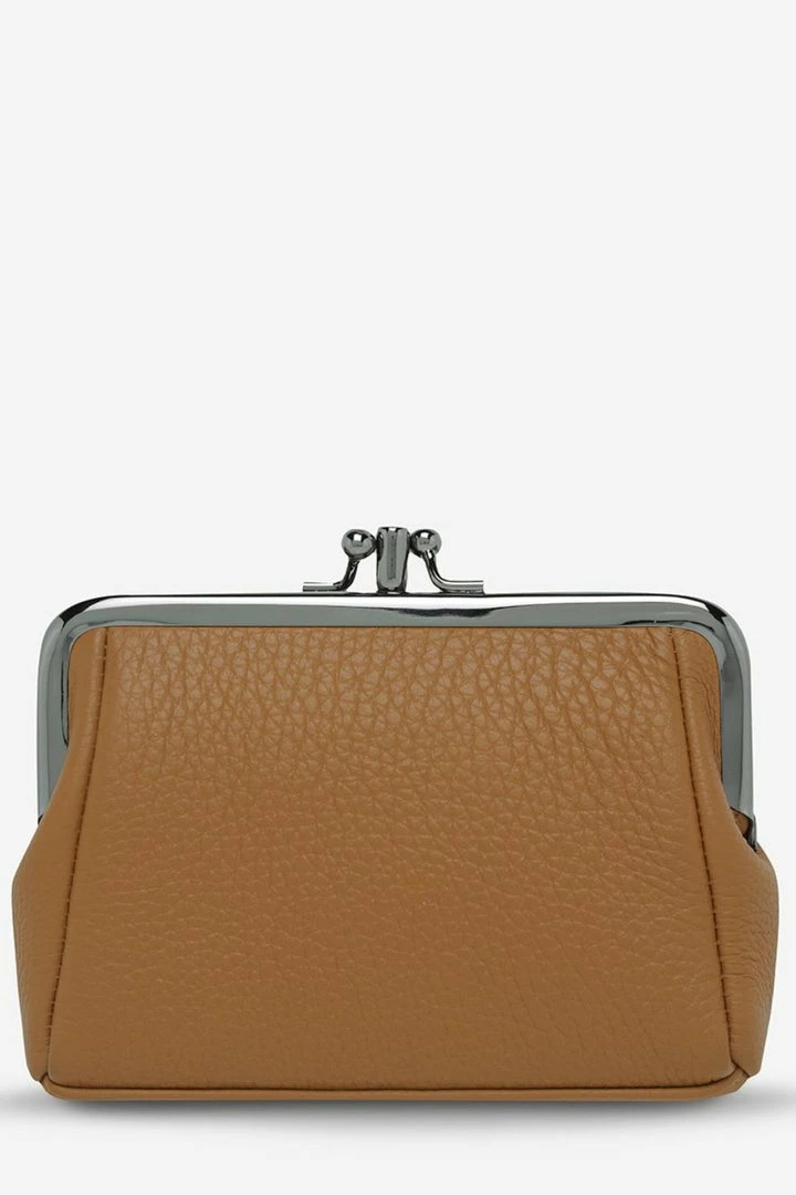 Status Anxiety Volatile Tan Clip Purse Accessories