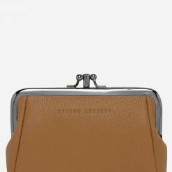Status Anxiety Volatile Tan Clip Purse Accessories