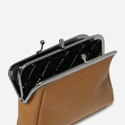 Status Anxiety Volatile Tan Clip Purse Accessories