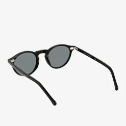 Status Anxiety Accessories Ascetic Black Round Sunglasses