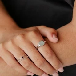 Sophie Accessories Sweet Signet Silver Ring