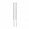 Pilgrim Tahoe Thread Bar Earrings Silver