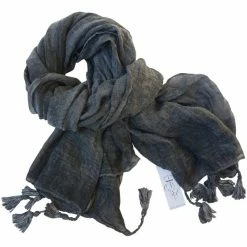 Queen Of The Foxes Charcoal Tassel Scarf Accessories