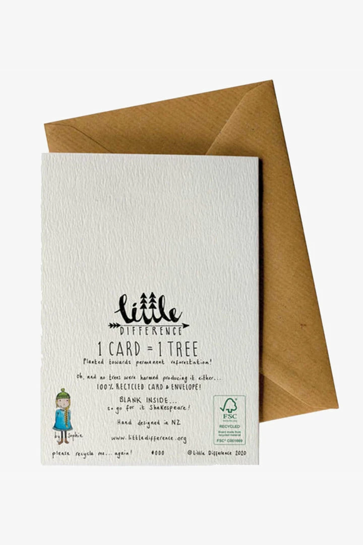 Little Difference Gifts For Her Thanks Mum Wreath Greeting Card