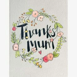 Little Difference Gifts For Her Thanks Mum Wreath Greeting Card