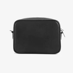 Nakedvice Accessories The 1995 Silver Zip Crossbody Nappa Bag Black Leather