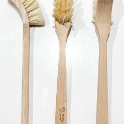 Good Change 100% Natural Beechwood Handle Tampico Bristle Dish Brush Table & Kitchen