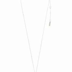 Pilgrim Tolerance Abstract Wave Pendant Necklace Silver Plated Accessories