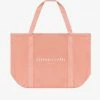 Loungewear Basics Assembly Label Linen Coral Tote Bag