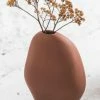 NED Collections Harmie Pebble Natural Speckle Vase Small 10x9cm