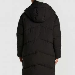 Huffer Longline Black Puffer Jacket