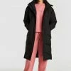 Huffer Longline Black Puffer Jacket