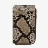 Saben Winona Card Holder Brown Python Leather