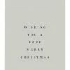 Father Rabbit Home & Beauty Wishing You A Merry Xmas Grey Gift Tag
