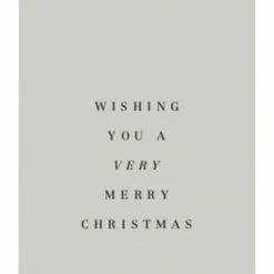 Father Rabbit Home & Beauty Wishing You A Merry Xmas Grey Gift Tag