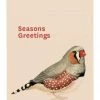 Father Rabbit Support Local Gifts Seasons Greetings Pink Xmas Gift Tag