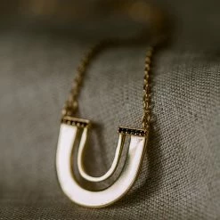 Silver Linings Accessories Zulu Gold U Shape Necklace