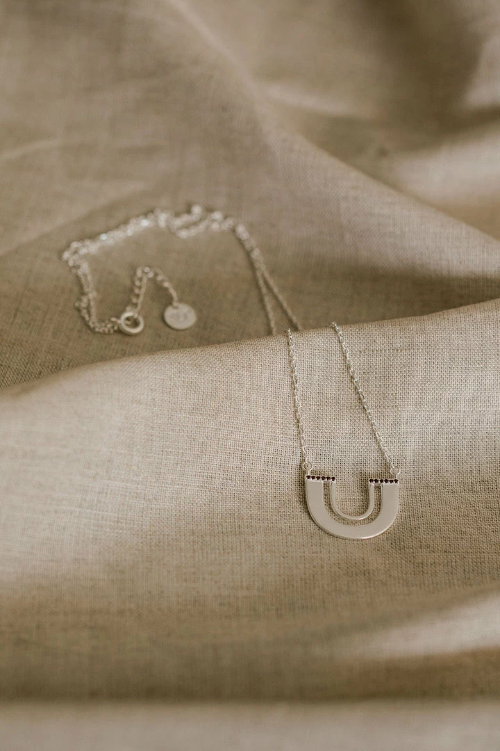 Silver Linings Accessories Zulu Silver U Shape Necklace